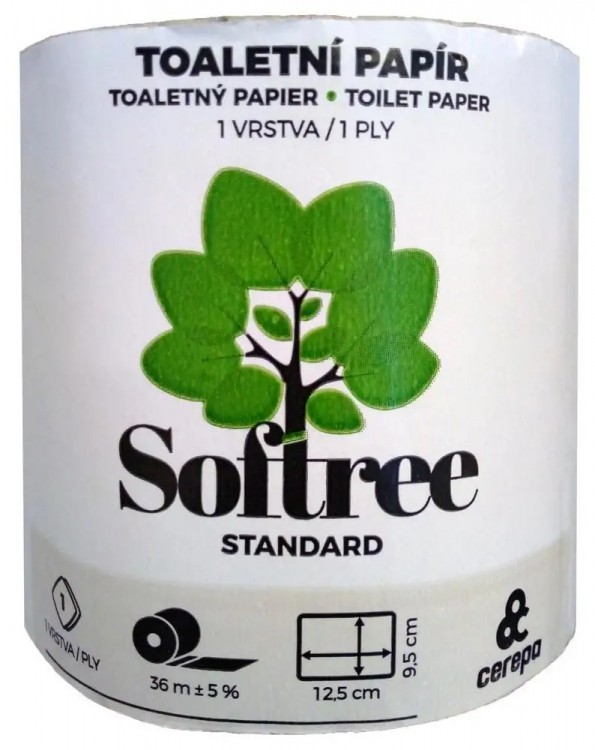 TP 1vr 400 útržků recyklovaný/přebal - Papírová hygiena Toaletní papír 1 vrstvý